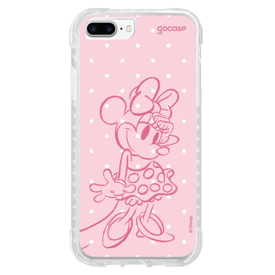 Capinha para celular  Minnie - Pink Poá
