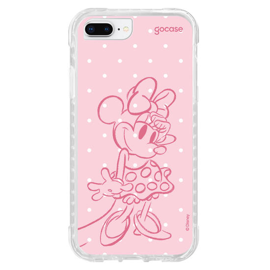 Capinha para celular  Minnie - Pink Poá