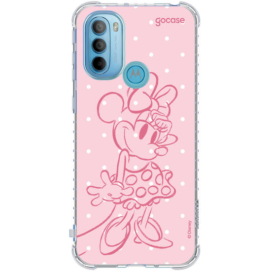 Capinha para celular  Minnie - Pink Poá