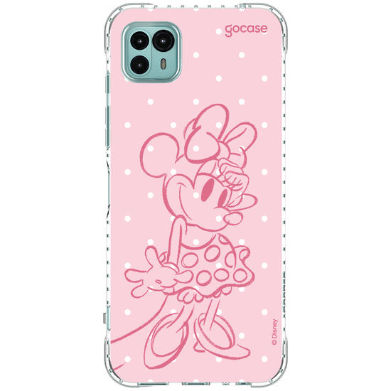 Capinha para celular  Minnie - Pink Poá
