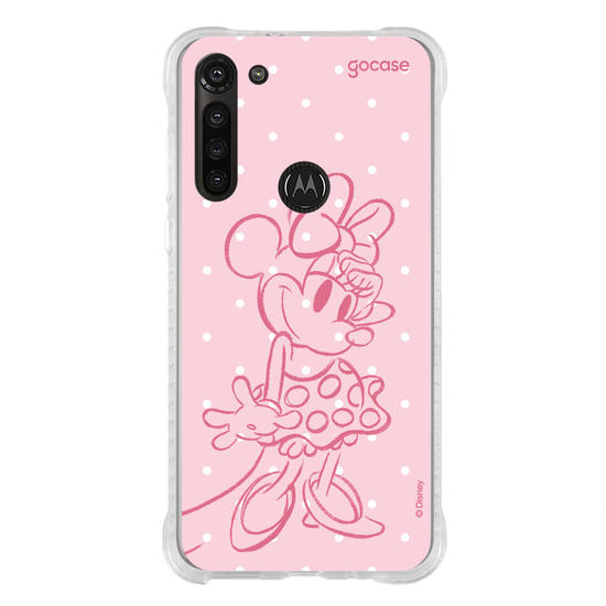 Capinha para celular  Minnie - Pink Poá