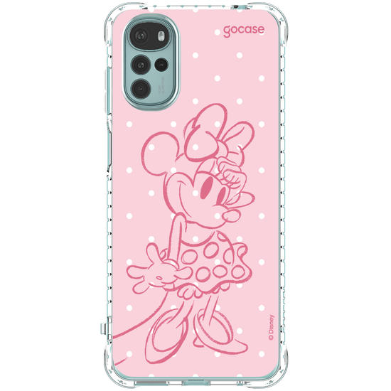 Capinha para celular  Minnie - Pink Poá
