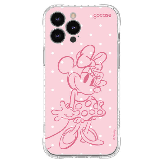 Capinha para celular  Minnie - Pink Poá