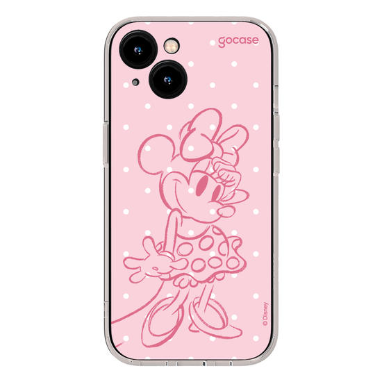Capinha para celular  Minnie - Pink Poá