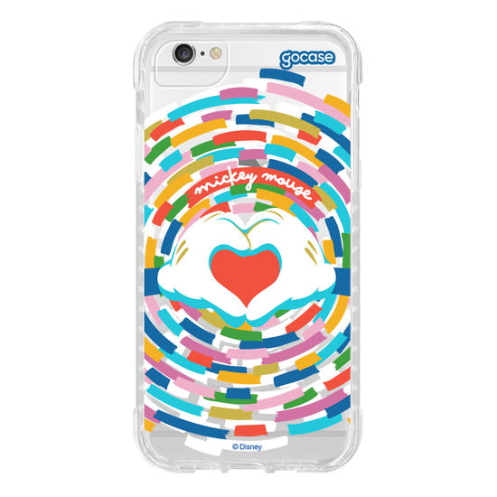 Capinha para celular  Mickey Mouse - Love Hands