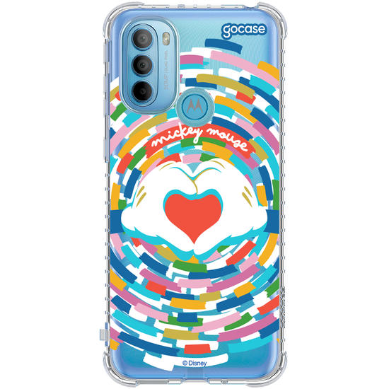 Capinha para celular  Mickey Mouse - Love Hands