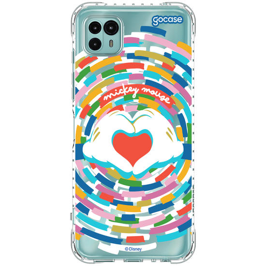 Capinha para celular  Mickey Mouse - Love Hands