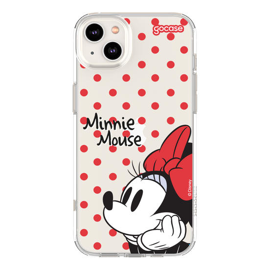 Capinha para celular  Minnie Mouse - Poá Vermelho
