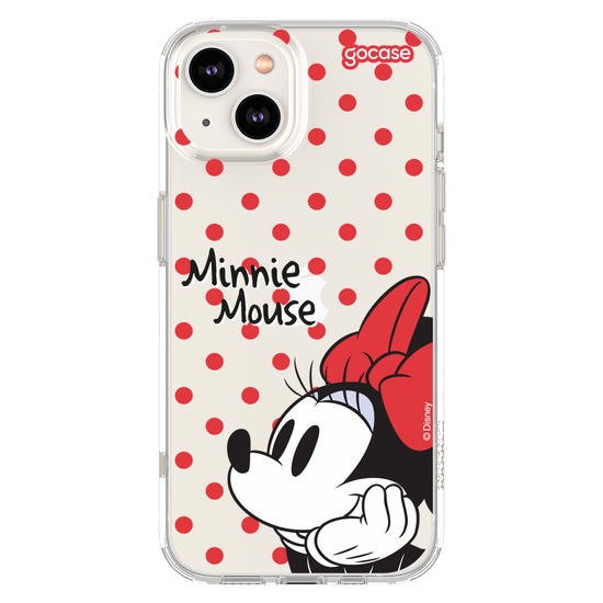 Capinha para celular  Minnie Mouse - Poá Vermelho