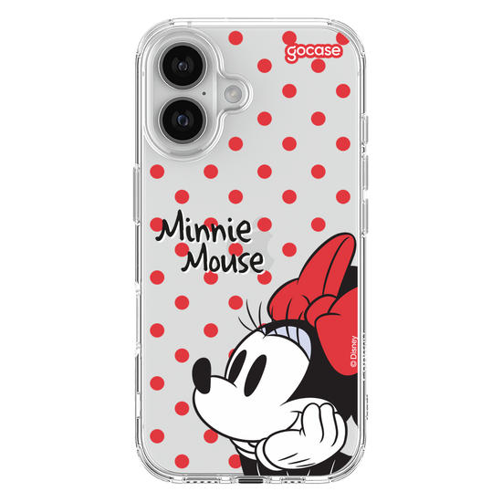 Capinha para celular  Minnie Mouse - Poá Vermelho