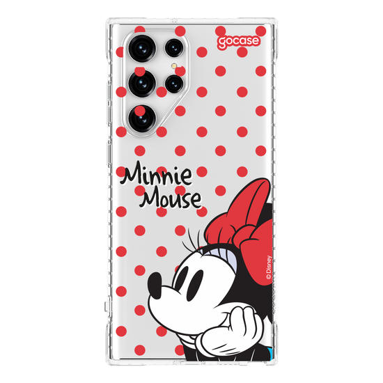 Capinha para celular  Minnie Mouse - Poá Vermelho