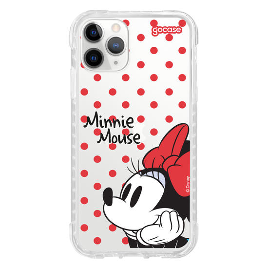 Capinha para celular  Minnie Mouse - Poá Vermelho
