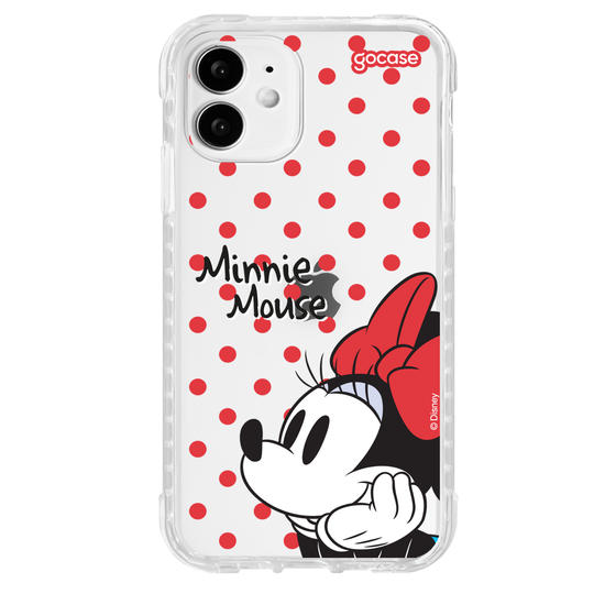 Capinha para celular  Minnie Mouse - Poá Vermelho
