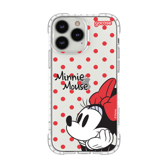 Capinha para celular  Minnie Mouse - Poá Vermelho