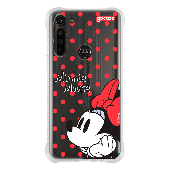 Capinha para celular  Minnie Mouse - Poá Vermelho