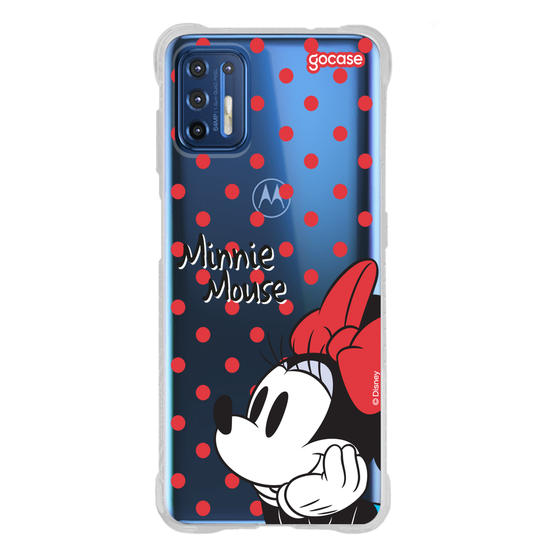 Capinha para celular  Minnie Mouse - Poá Vermelho