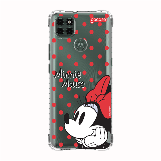 Capinha para celular  Minnie Mouse - Poá Vermelho