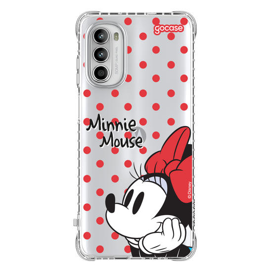 Capinha para celular  Minnie Mouse - Poá Vermelho