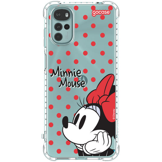 Capinha para celular  Minnie Mouse - Poá Vermelho