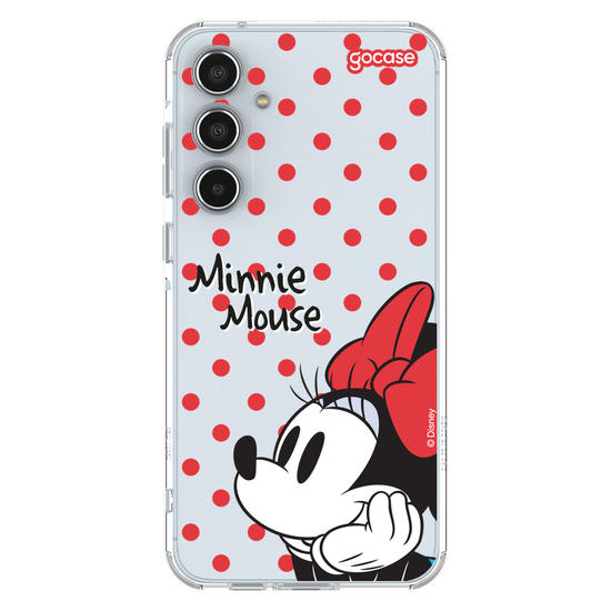 Capinha para celular  Minnie Mouse - Poá Vermelho