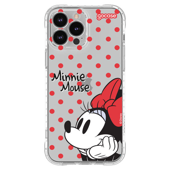 Capinha para celular  Minnie Mouse - Poá Vermelho
