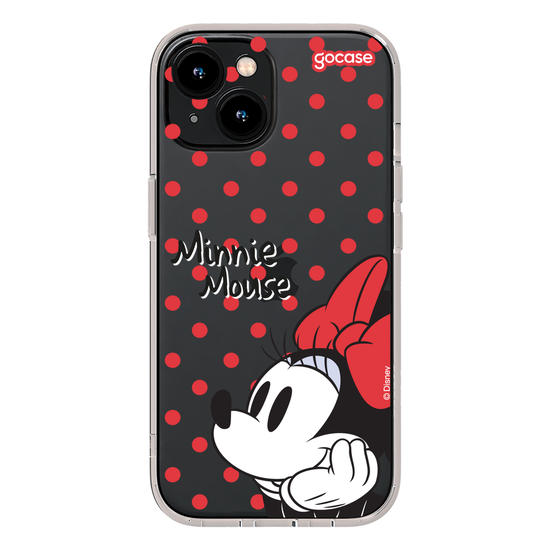 Capinha para celular  Minnie Mouse - Poá Vermelho