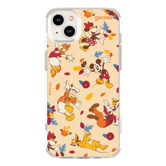 Capinha para celular  Mickey e Amigos - Pattern Outonal