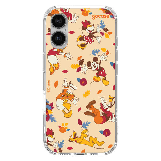 Capinha para celular  Mickey e Amigos - Pattern Outonal