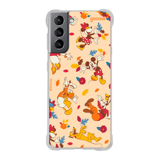 Capinha para celular  Mickey e Amigos - Pattern Outonal