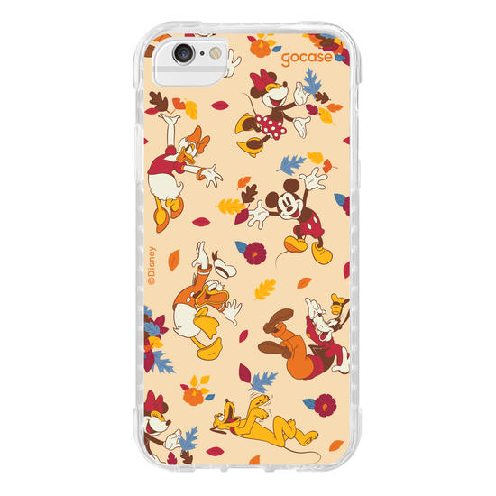 Capinha para celular  Mickey e Amigos - Pattern Outonal