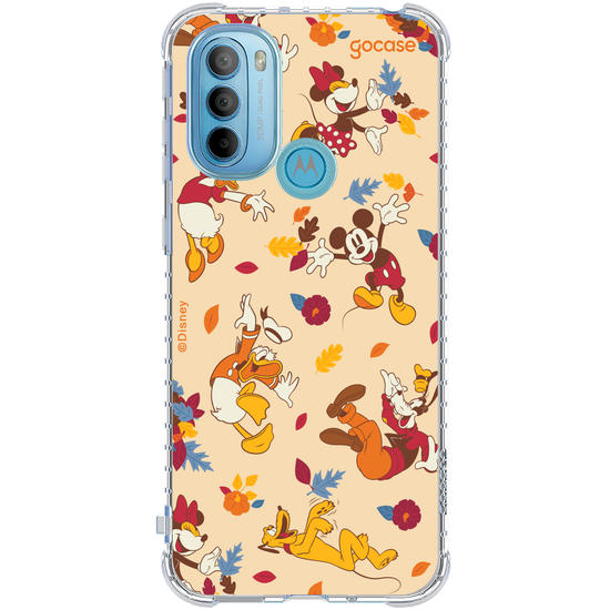 Capinha para celular  Mickey e Amigos - Pattern Outonal