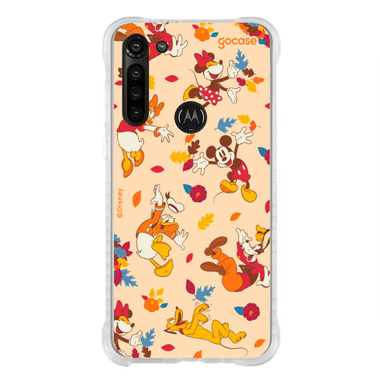 Capinha para celular  Mickey e Amigos - Pattern Outonal