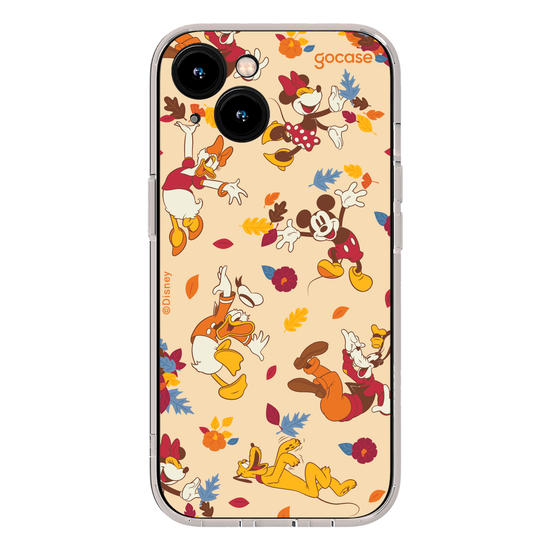 Capinha para celular  Mickey e Amigos - Pattern Outonal
