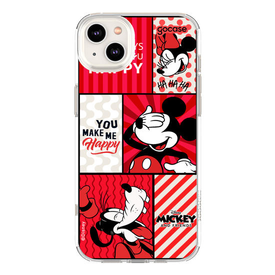 Capinha para celular  Mickey e Amigos - You Make Me Happy