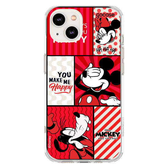 Capinha para celular  Mickey e Amigos - You Make Me Happy