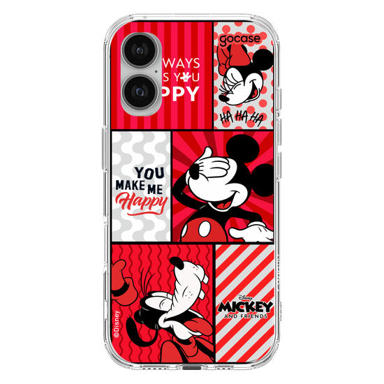 Capinha para celular  Mickey e Amigos - You Make Me Happy