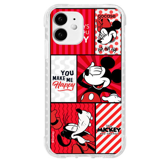 Capinha para celular  Mickey e Amigos - You Make Me Happy