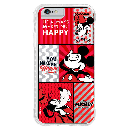 Capinha para celular  Mickey e Amigos - You Make Me Happy