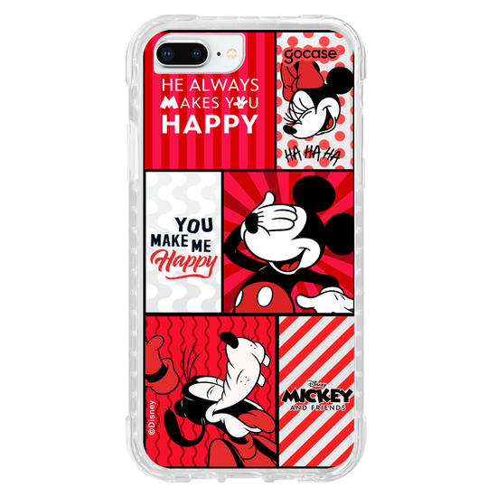 Capinha para celular  Mickey e Amigos - You Make Me Happy