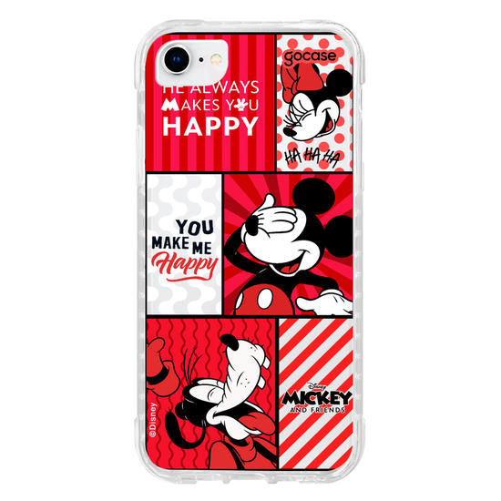 Capinha para celular  Mickey e Amigos - You Make Me Happy