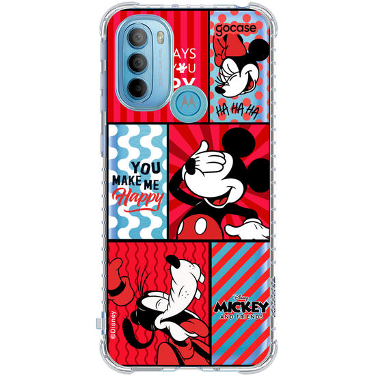 Capinha para celular  Mickey e Amigos - You Make Me Happy