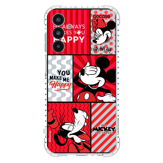 Capinha para celular  Mickey e Amigos - You Make Me Happy