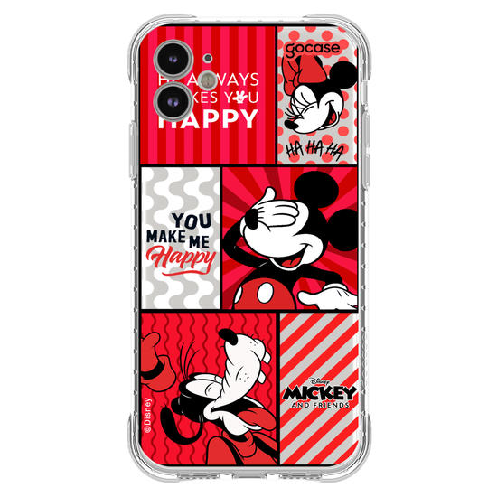 Capinha para celular  Mickey e Amigos - You Make Me Happy