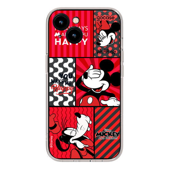 Capinha para celular  Mickey e Amigos - You Make Me Happy
