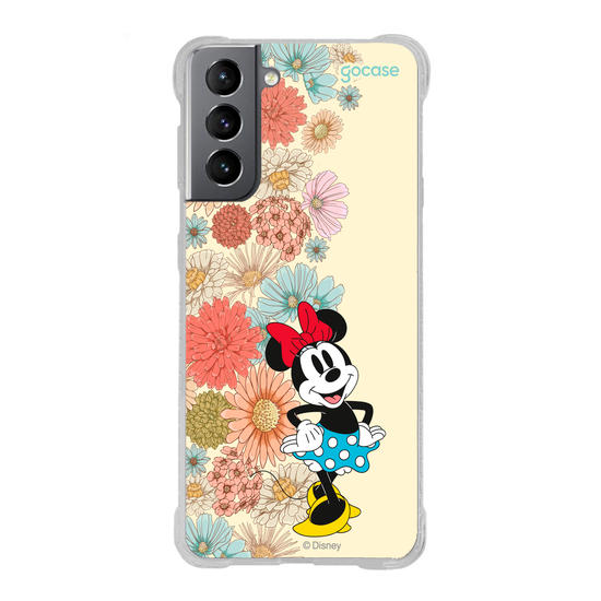 Capinha para celular  Minnie Floral Lateral