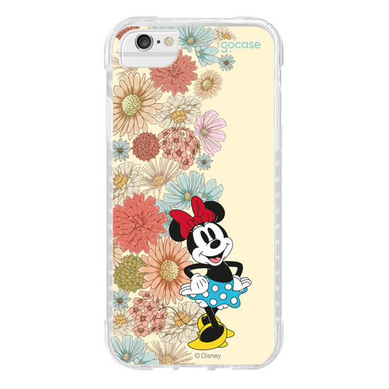 Capinha para celular  Minnie Floral Lateral