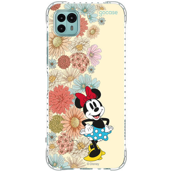 Capinha para celular  Minnie Floral Lateral