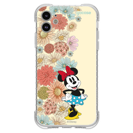 Capinha para celular  Minnie Floral Lateral