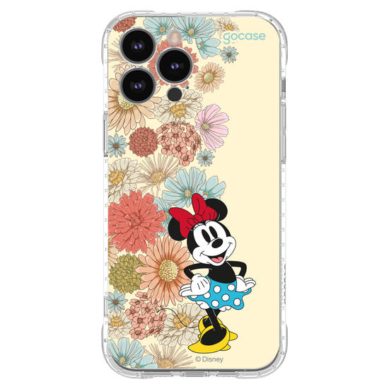 Capinha para celular  Minnie Floral Lateral
