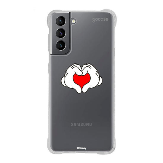 Capinha para celular  Mickey & Amigos - Mãos de Coração
